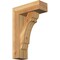 Ekena Millwork Olympic Block Rough Sawn Bracket w/ Offset Brace, Western Red Cedar, 6"W x 16"D x 24"H BKT0604X16X24OLY05RWR - alternate 1